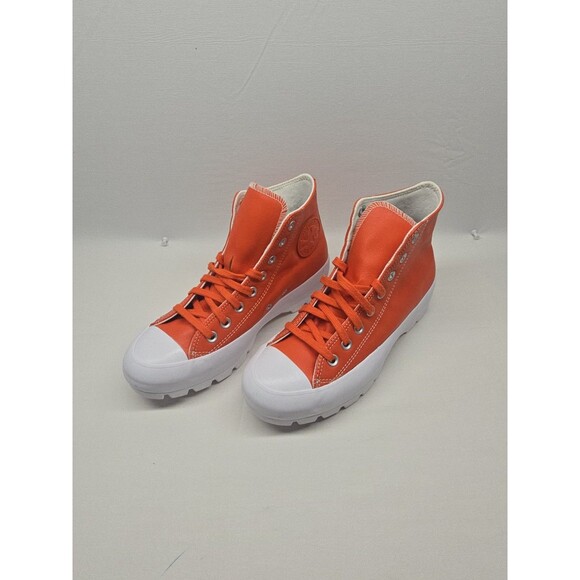 Women’s Orange Platform Converse Chuck Taylor All Star Trainers High Tops, 8.5 main image 5